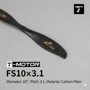 Hélice à faible vitesse haute efficacité T-MOTOR FS10x3.1, lame en fibre de carbone de 10 pouces pour <span class=keywords><strong>avion</strong></span> RC d'intérieur, pièces de drone DIY - Product Image 2