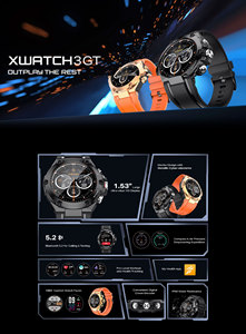 Infinix Xwatch nhắc nhở cuộc gọi theo dõi hoạt động nhắc nhở ít vận động quay số cuộc gọi lịch Máy nghe nhạc gia tốc tin nhắn nhắc nhở - Product Image 2