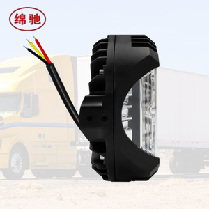 Phares LED <span class=keywords><strong>7</strong></span> pouces et barre de travail, phare blanc jaune antibrouillard 90W 12V-24V LED pour moto, voiture, camion, tout-terrain, état neuf - Product Image 4