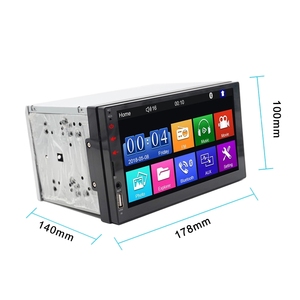 7023B 유니버설 2 Din 7 "터치 스크린 HD 자동차 멀티미디어 플레이어 미러 링크 자동차 후진 디스플레이 자동차 DVD 플레이어 BT FM - Product Image 4