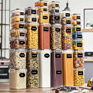 Wholesale Modern Injection BPA Free Transparent Stackable Airtight Fridge <b>Microwave</b> Safe Kitchen Biodegradable Plastic - Product Image 6