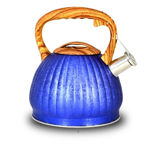 Grands théières en acier inoxydable de grande qualité, multicolores, logo personnalisé en gros, 2,0 L/2,5 L/3 L, écologiques, compatibles avec l'induction au gaz - Product Image 4