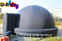 Grand dôme de tente portable de 6 m, projecteur d'étoiles mobile, planétarium, circulation d'air constante, comprend une arche de ballons en forme de globe à neige