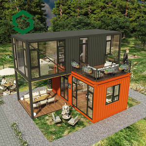 Quán cà phê/quán bar/nhà hàng di động kiểu nhà hàng <span class=keywords><strong>container</strong></span> 20ft cải tạo theo phong cách hiện đại Trung Quốc, hai tầng - Product Image 3