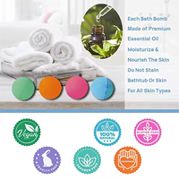 Bombes de bain pour les pieds naturelles faites à la main, lot de 12, avec sel de bain et huile essentielle pour détendre, adoucir et hydrater les pieds secs et fatigués