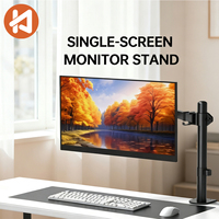 Khcoohoo Bestseller Einzelmonitorständer mit 45° Neigung 8kg Tragfähigkeit für 13"-27" Bildschirme Monitorarme auf Lager
