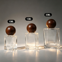 Flacons de parfum rectangulaires populaires, vides, transparents, noirs mats, imprimés, 100 ml, en verre de luxe