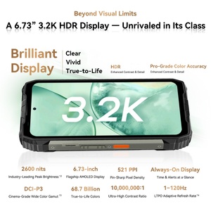 โทรศัพท์มือถือ Blackview Xplore 2 รุ่นมาตรฐาน หน้าจอ Amoled ระบบปฏิบัติการ Android 15 กล้องหลัก 50MP หน่วยความจำ 16GB+1TB แบตเตอรี่ 20000mAh สมาร์ทโฟน Blackview รองรับ 5G - Product Image 5