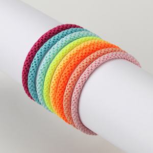 SKY A8 4mm Bracelet tressé de couleur unie, fait à la main, vente en gros, <span class=keywords><strong>cordon</strong></span> <span class=keywords><strong>rouge</strong></span>, bijoux d'amitié - Product Image 1