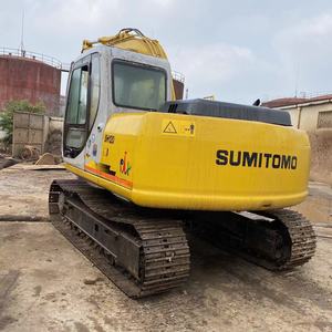 Excavadora Usada SH120 de China, Amarilla, Montada sobre Orugas, Equipo de Construcción Pesada, Motor Cummins, Bomba de 12 Toneladas, Caja de Cambios - Product Image 2
