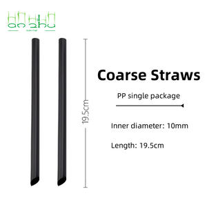 Grande <span class=keywords><strong>paille</strong></span> personnalisée <span class=keywords><strong>de</strong></span> thé au lait Boba 6mm 8mm 10mm <span class=keywords><strong>paille</strong></span> colorée biodégradable compostable PLA potable <span class=keywords><strong>paille</strong></span> en plastique dur pour les fêtes - Product Image 5