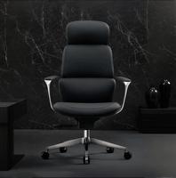 Boss Manager Chaise pivotante de bureau de direction en cuir à dossier haut de luxe personnalisée