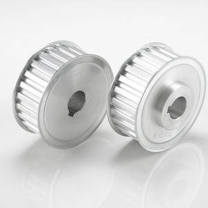 Polea de distribución de aluminio Bibo Custom HTD 3m 5m 8m con orificio cónico recto XL MXL T5 T10 para servomotor CNC e impresión 3D - Product Image 5