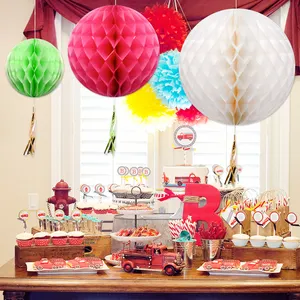 Honeycomb Ball Tissue Paper Hangings Decoration for Wedding Party Home Decoration Suppliers