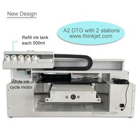 Nouveau système d'encre de recharge Fninkjet A2 6560 pour imprimante à plat avec têtes XP600, impression numérique textile automatique directe sur tissu pour vêtements