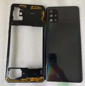 กรอบตรงกลางและฝาหลังสำหรับ <span class=keywords><strong>Samsung</strong></span> Galaxy A71 <span class=keywords><strong>2020</strong></span> A715 A715F ฝาครอบเฟรมกลาง + ฝาหลังแบตเตอรี่พร้อมเลนส์ - Product Image 2
