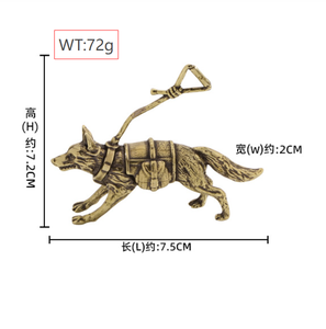 狩猎警犬黄铜摆件装饰展示皮带狗工艺品 - Product Image 3