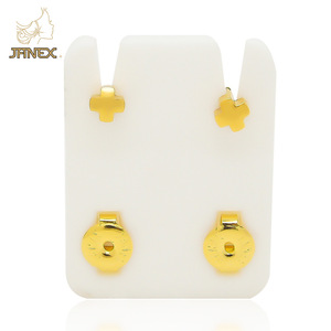 Janex – Boucles d'oreilles plaquées or hypoallergéniques en acier inoxydable chirurgical 316, assortiment de boules, pour enfants et femmes, cadeau de fête - Product Image 3
