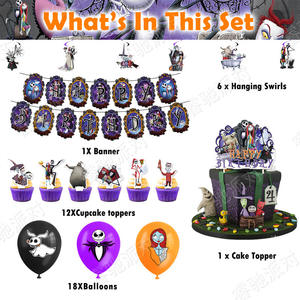 Kit di forniture per feste di Natale da incubo palloncini per feste di Halloween spaventosamente divertenti decorazioni per compleanni X0494 - Product Image 6