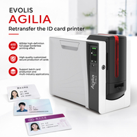 Imprimante de cartes d'identité Evolis Agilia Simplex Retransfert 600x600 DPI, interface USB/Ethernet, papier CR80, 150 cartes/heure, garantie 3 ans