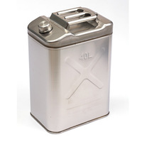 Réservoir de carburant vertical portable en acier inoxydable, jerrycan pour essence et diesel