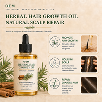 Traitement Professionnel de Réparation Capillaire, Huile de Croissance Capillaire Avancée aux Herbes, Réparation Naturelle du Cuir Chevelu, Vente en Gros OEM pour Salons