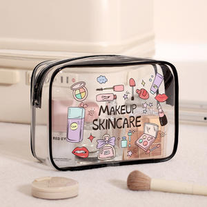 Bolsa de Cosméticos Transparente Beilian, Bolsa Rectangular para Guardar Maquillaje, Bolsa de Aseo para Viaje - Product Image 1