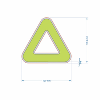 Réflecteurs de sécurité triangulaires multicolores en option pour vélos de route et VTT, à suspendre à l'arrière, pour la sécurité nocturne en cyclisme