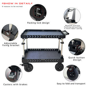Chariot pour caméra NSH, voiture <span class=keywords><strong>de</strong></span> réalisateur, multifonctionnel, réglable, mobilité fluide, voyage facile - Product Image 3