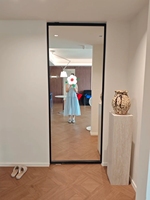 Porte d'entrée de villa moderne à pivot central en aluminium, à rupture de pont thermique, double vitrage, verre trempé, isolation phonique, pour cave à vin et salon