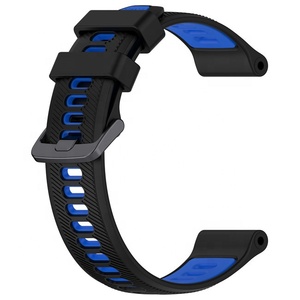 Bracelet de <span class=keywords><strong>montre</strong></span> en silicone bicolore 20mm 22mm pour bracelet de <span class=keywords><strong>montre</strong></span> <span class=keywords><strong>Garmin</strong></span> Forerunner 965/955/945/<span class=keywords><strong>745</strong></span> - Product Image 4