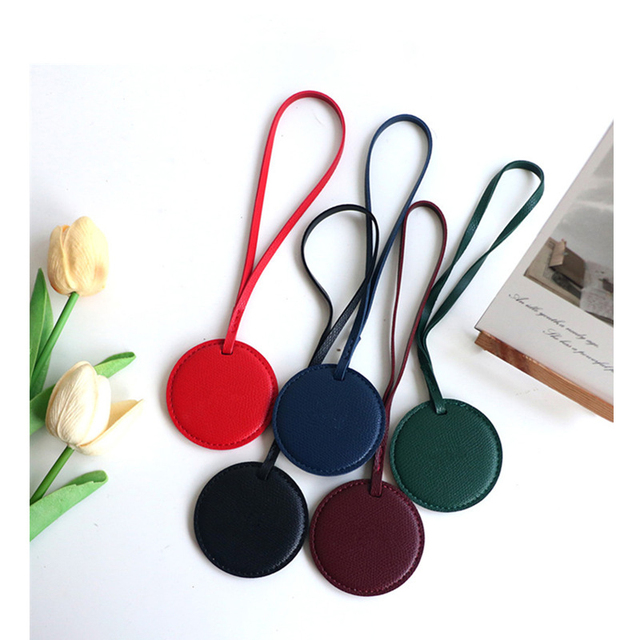 Hot Sale PU Leather Women's Bag Charm Fashion Round Shopping Bag Pendant Creative Handbag Key Chain Ornament Accessory Products