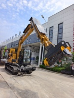 Tête de broyeur rotative pour excavatrice de 0,8 à 35 tonnes, broyeur de broussailles pour la gestion de la végétation et la démolition, garantie 1 an