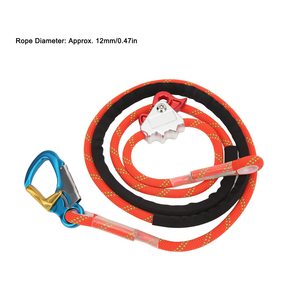 Cuerda <span class=keywords><strong>de</strong></span> seguridad para trepar árboles con mosquetón <span class=keywords><strong>de</strong></span> triple bloqueo, núcleo <span class=keywords><strong>de</strong></span> alambre <span class=keywords><strong>de</strong></span> acero, kit <span class=keywords><strong>de</strong></span> línea <span class=keywords><strong>de</strong></span> rescate ajustable con mosquetón <span class=keywords><strong>de</strong></span> protección contra caídas - Product Image 4