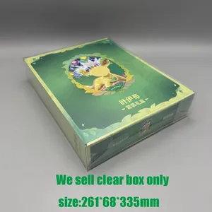 Estuche de exhibición de acrílico transparente para caja de regalo PTCG Simplified <span class=keywords><strong>Leafeon</strong></span>, protector UV a prueba de polvo - Product Image 1