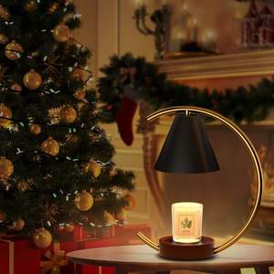 Lámpara Calentadora de Velas Regulable con Base de Madera, Eléctrica, para Aromaterapia, Decoración del Hogar, de Sobremesa, para Uso en Interiores - Product Image 6