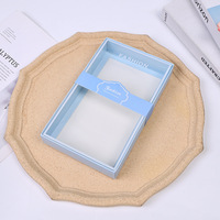 Boîtes cadeaux auto-érectiles en carton avec fenêtre transparente, emballage verni recyclable pour chaussettes de bébé, leggings, sous-vêtements, serviettes