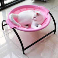 Lit doux pour animaux de compagnie, tapis de couchage confortable, hamac rond pour chat en tissu élastique durable détachable lavable, vente en gros