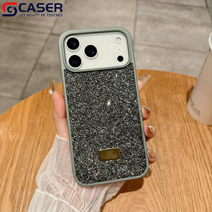 Étui luxueux cygne étincelant plein de diamants pour Iphone17/16/15promax Best-seller couleur unie couverture complète couverture de téléphone pour <span class=keywords><strong>11</strong></span> 12 - Product Image 2