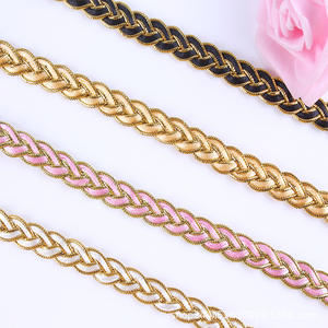 Cinta de Encaje Floral Vintage Ecológica al por Mayor, Bordado de 1.2 cm, Cinta de Colores para Vestidos de Novia y Bolsos - Product Image 1