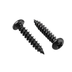 Tornillo Autorroscante de Acero al Carbono con Óxido Negro, Cabeza Phillips, Rosca Gruesa, Métrico ISO M6 - Product Image 2
