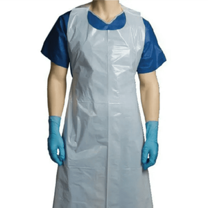 Delantal de cocina de tela PE sin mangas desechable impermeable para restaurantes, cafeterías, hoteles y campings para uso de limpieza - Product Image 1