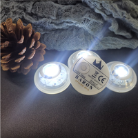 Sous-verre lumineux LED personnalisable en plastique, autocollant étanche pour tasses, fournitures de fête de Noël et d'anniversaire pour marché nocturne et stand de bar