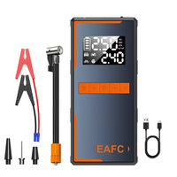 Démarreur de voiture EAFC 1200A 12V avec batterie de 6400 mAh et compresseur d'air de 150 PSI pour véhicules à essence de 3,0 L