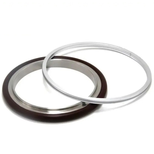 Support de centrage sous vide ISO63 en acier inoxydable + joint d'étanchéité FKM/NBR + bague de surpression extérieure en acier inoxydable 304/aluminium - Product Image 2