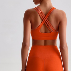Abbigliamento sportivo personalizzato senza cuciture donna abbigliamento sportivo <span class=keywords><strong>Push</strong></span> <span class=keywords><strong>up</strong></span> <span class=keywords><strong>reggiseno</strong></span> Yoga Cross Back Yoga Top imbottito <span class=keywords><strong>reggiseno</strong></span> sportivo da donna - Product Image 1