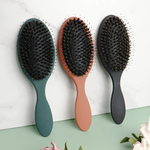 Hair Care <strong>Brush</strong> Massager Bristle Wet Dry Detangling Hair <strong>Brush</strong> Soft Cushion <strong>Nylon</strong> Boar Bristle Hair <strong>Brush</strong>