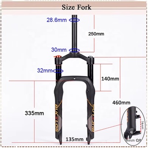 <span class=keywords><strong>Fourche</strong></span> de suspension de vélo vtt 140mm simple/double épaule neige grosse suspension 20 ''<span class=keywords><strong>fourche</strong></span> de vélo électrique - Product Image 6