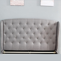 Meubles de chambre à coucher haut de gamme, lit king size, cadre de lit en velours italien, ensemble de lit capitonné, lits doubles modernes de luxe