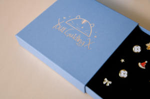 <strong>Luxury</strong> Blue <strong>Luxury</strong> Paper Jewelry <strong>Box</strong> Custom Logo Small Square Earring Packaging <strong>Box</strong> <strong>Ring</strong> <strong>Box</strong> with Foam Collection <strong>Display</strong> - Product Image 6